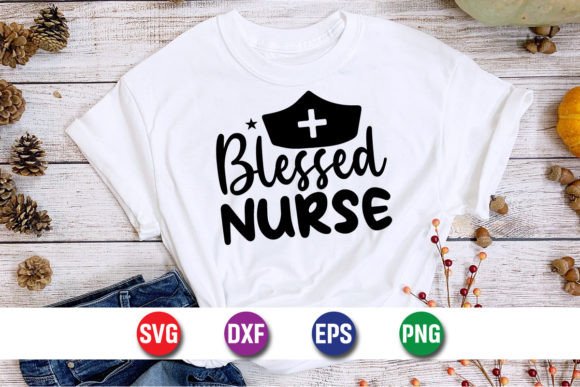 Blessed Nurse Nursing Typography SVG