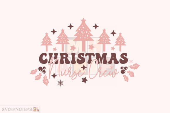 Christmas Nurse Crew SVG T-shirt Design