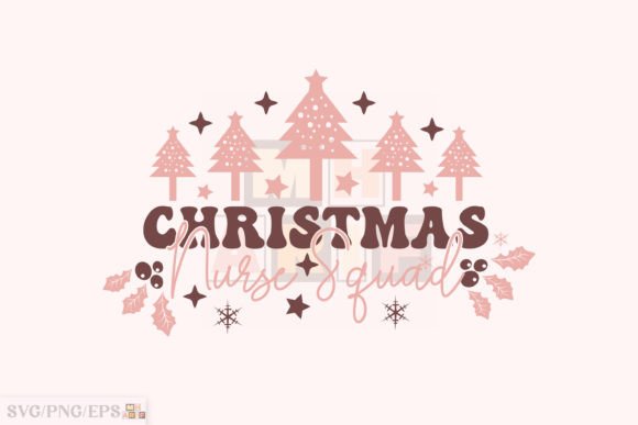 Christmas Nurse Squad SVG T-shirt Design
