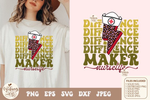 Difference Maker Nurse Life SVG PNG