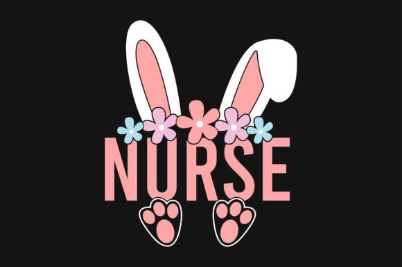 Nurse Easter Bunny SVG Sublimation