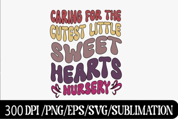 Nursery Nurse Valentine SVG, Retro PNG
