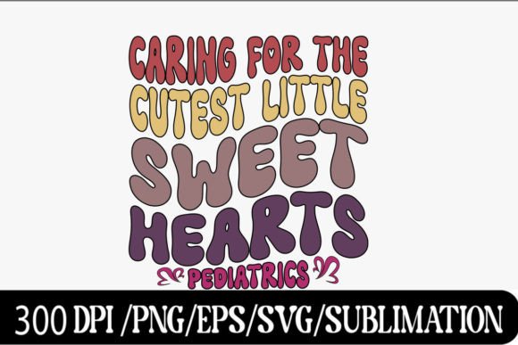 Pediatric Nurse Valentine SVG, Retro PNG