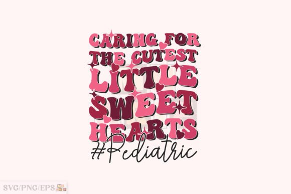 Retro Pediatric Nurse Valentine SVG PNG