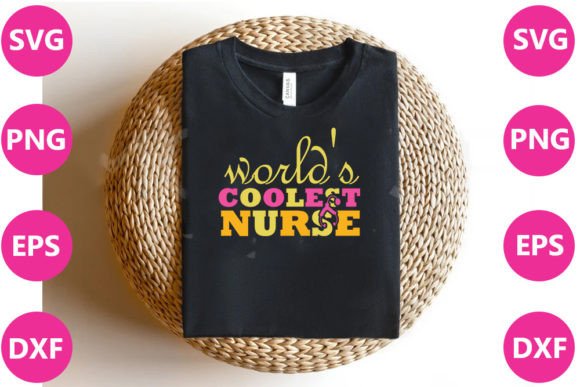 World’s Coolest Nurse – Retro SVG